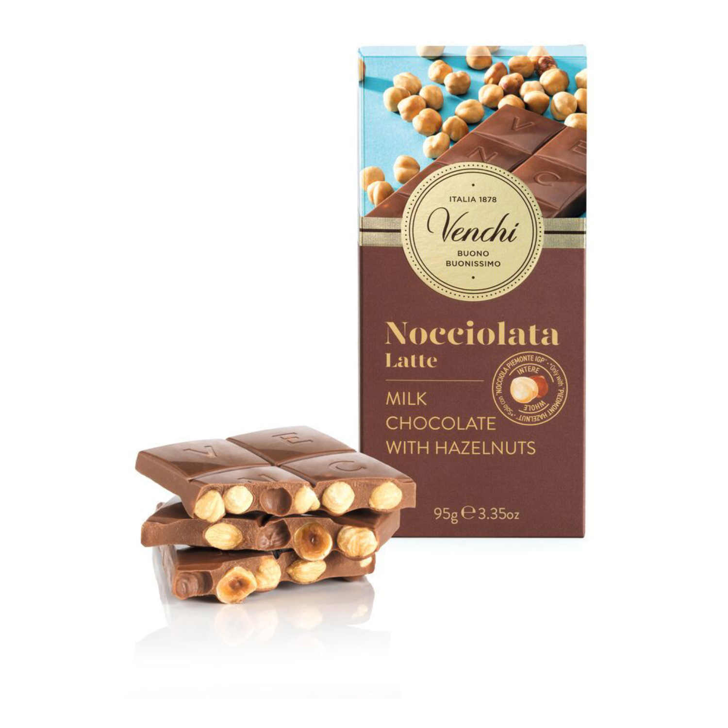 Tablette Noisette Lait 95gr Venchi