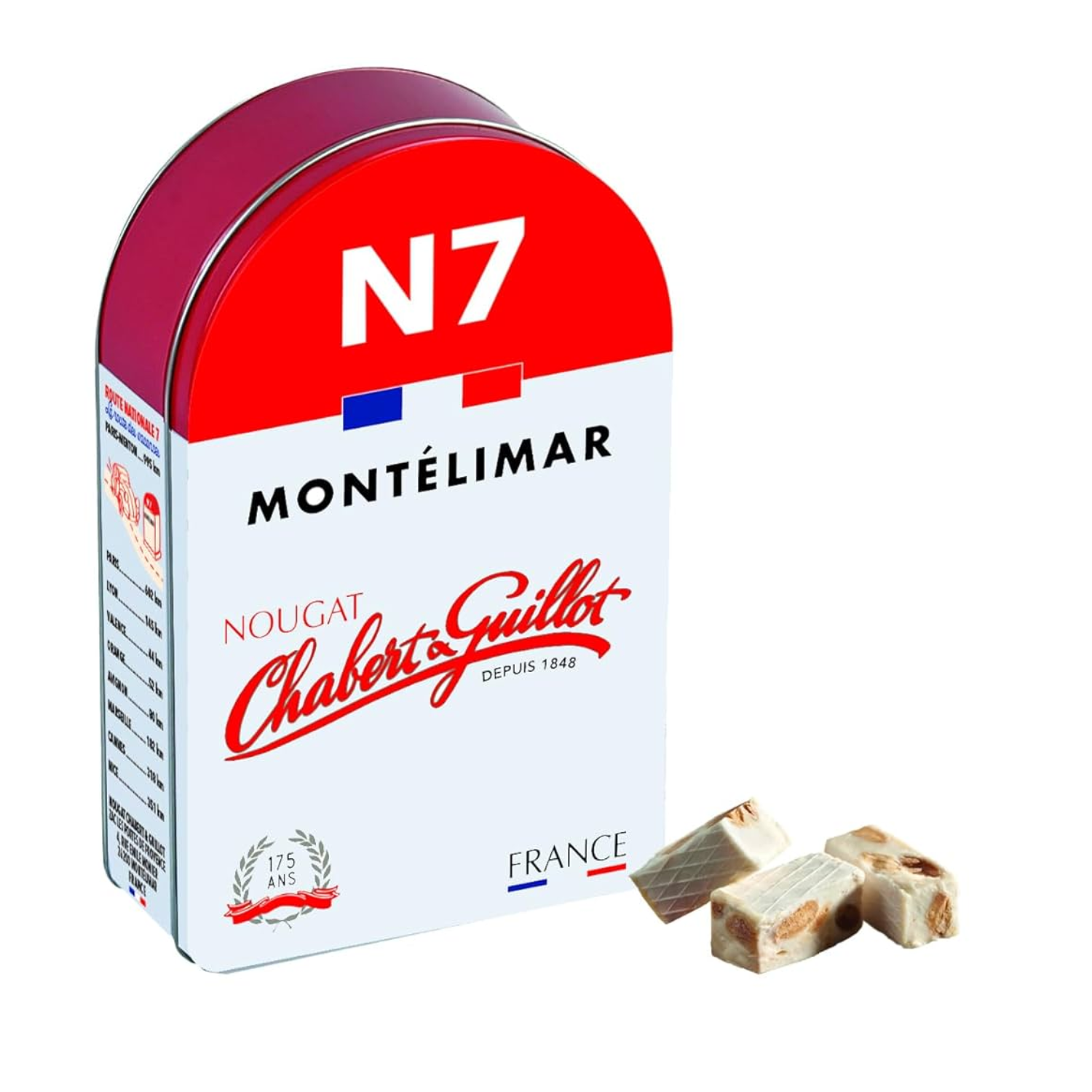 Borne Métal de nougats 250gr Chabert et Guillot