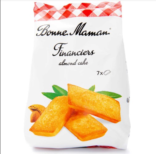 Sachet de financiers amandes 250gr Bonne Maman