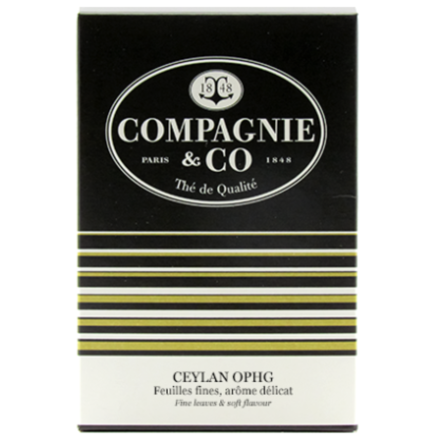 Compagnie & Co – Thé Noir Ceylan OPHG 25 sachets 38g