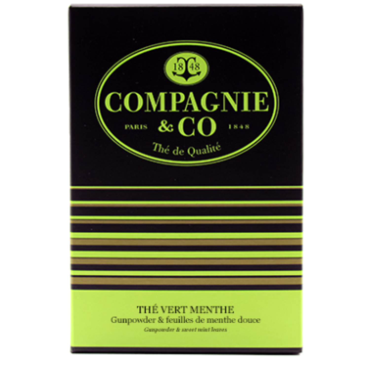 Compagnie & Co – Thé Vert à la Menthe – 25 Sachets 38g