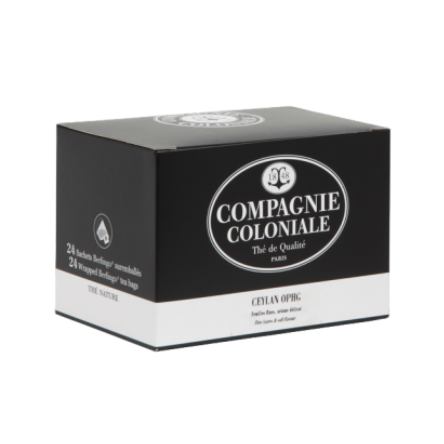 Compagnie & Co - Thé Noir Ceylan OPHG - Boite de 24 sachets suremballés 50g
