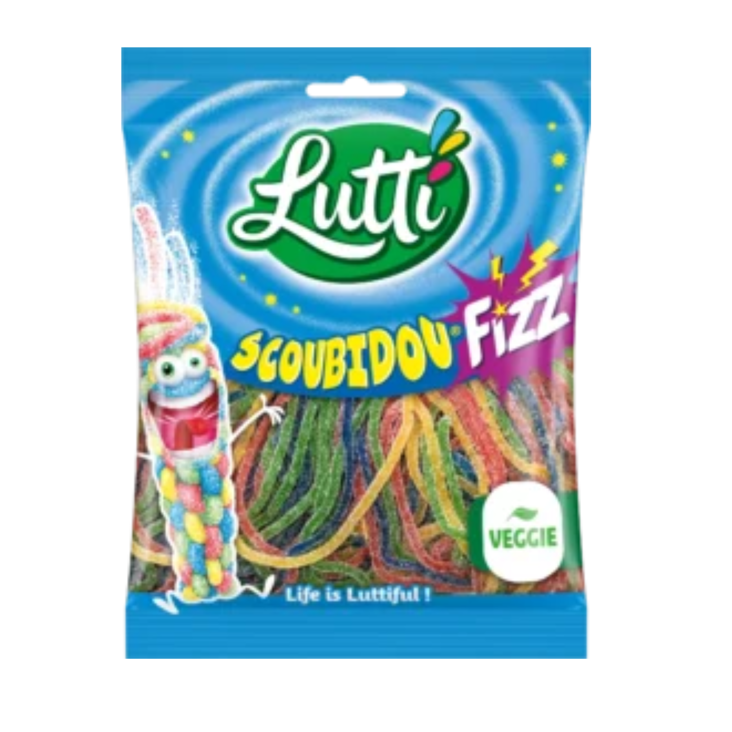 Cartons de sachets Scoubidou Fizz 100g Lutti