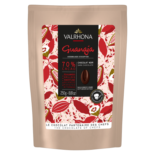 Chocolat noir pour la pâtisserie Guanaja 70% - 250g Valrhona