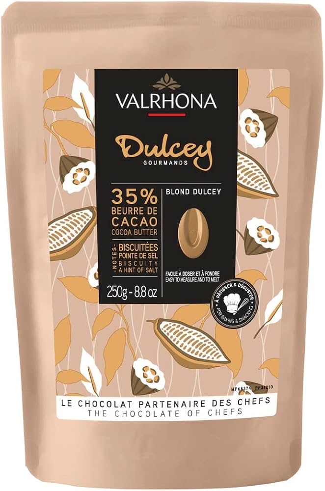 Chocolat blond Dulcey 35% Valrhona en tablette de 250g