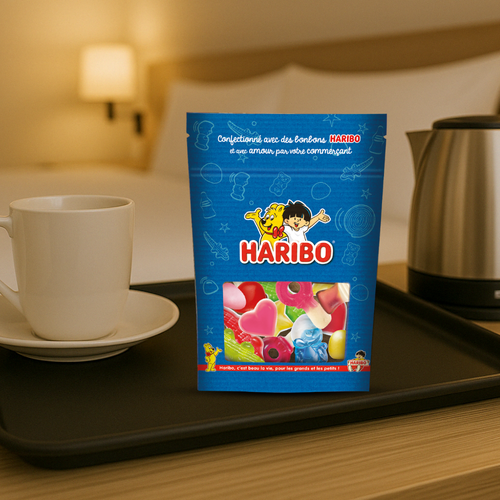 2 Sachet Haribo de 100 g, confiserie colorée à partager ou à offrir.