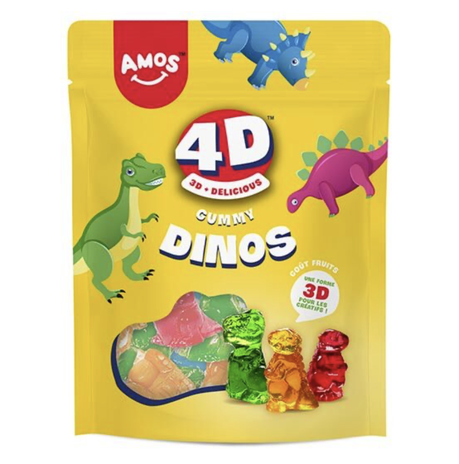 Amos Dino Gummy 4D 140 g