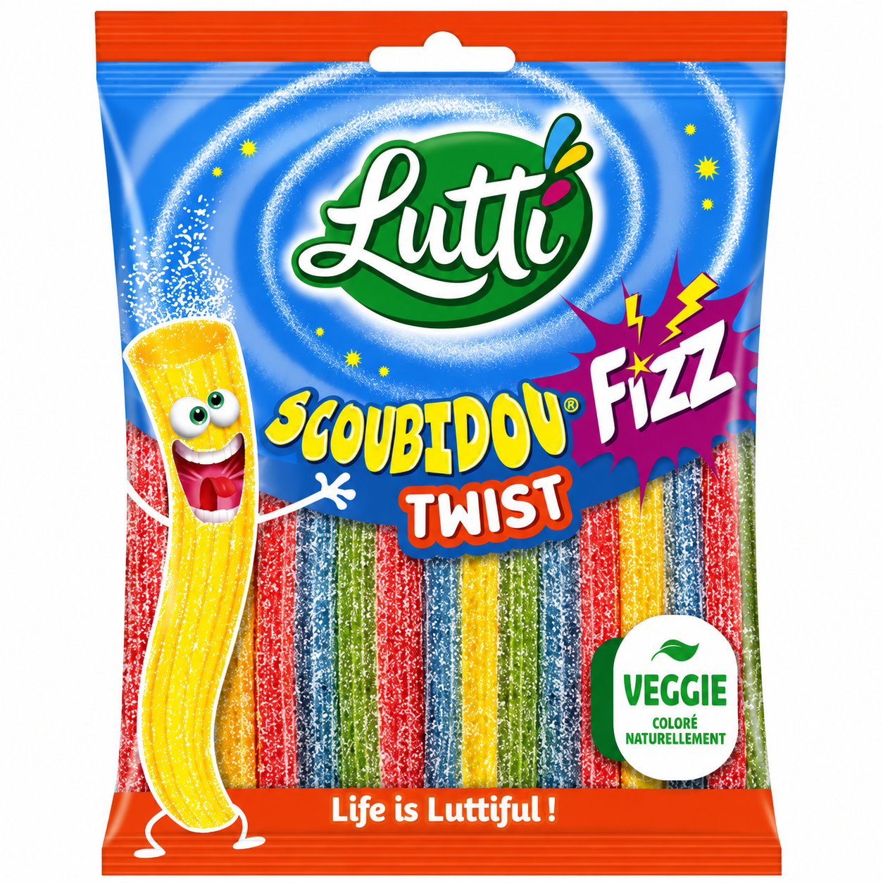 Sachet 100g Scoubidou Fizz Twist - LUTTI