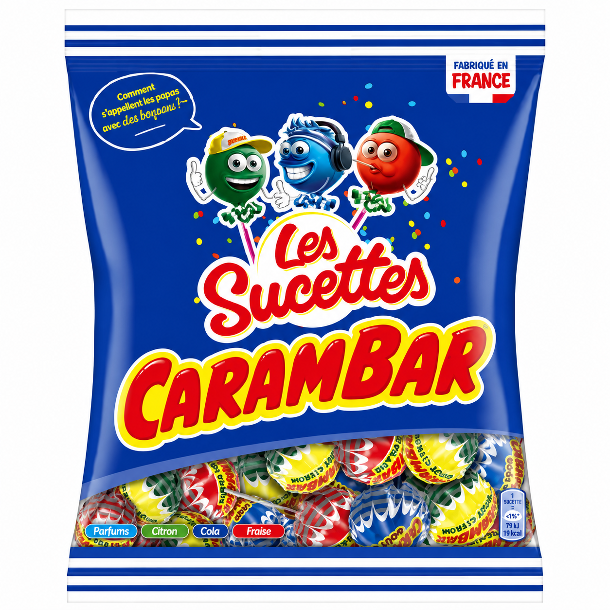 Carambar Sucettes Family 84g – Assortiment de Sucettes