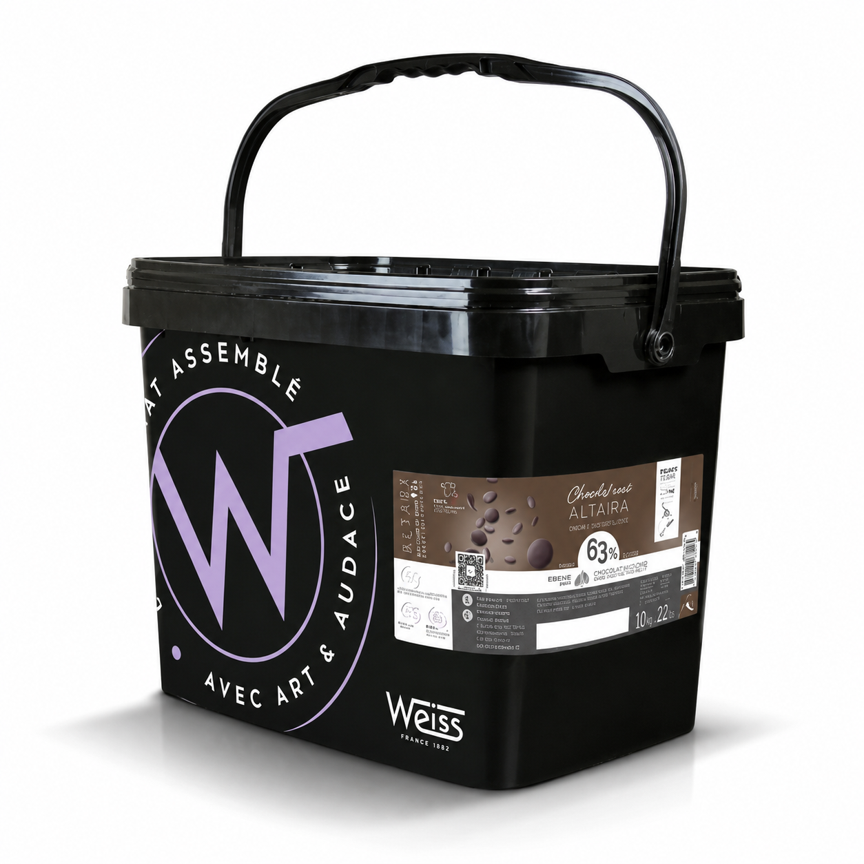 Fondette Altara 63% - 5kg, Weiss