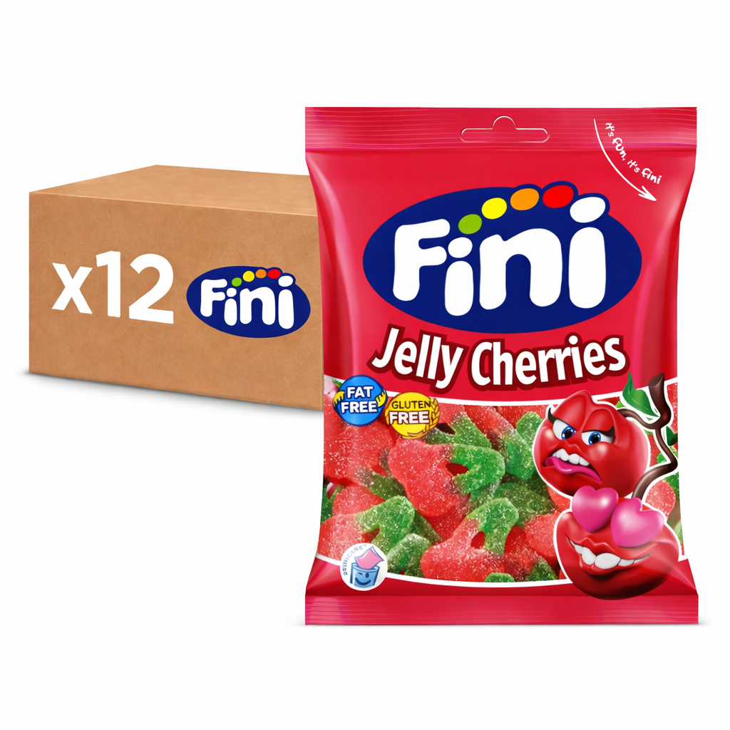 Sachet 90g Jelly Cherries Cerises Halal Fini