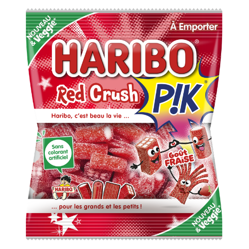 Cartons de 30 sachets Red Crush Pik Veggie 120g Haribo