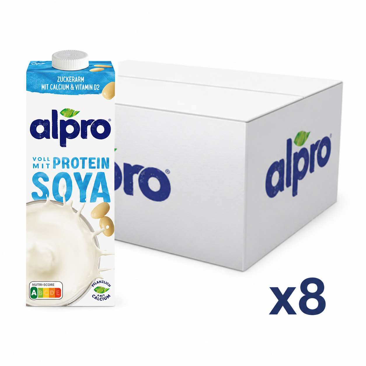 Boisson végétale soja riche en protéines Alpro 1L – Sans sucres ajoutés