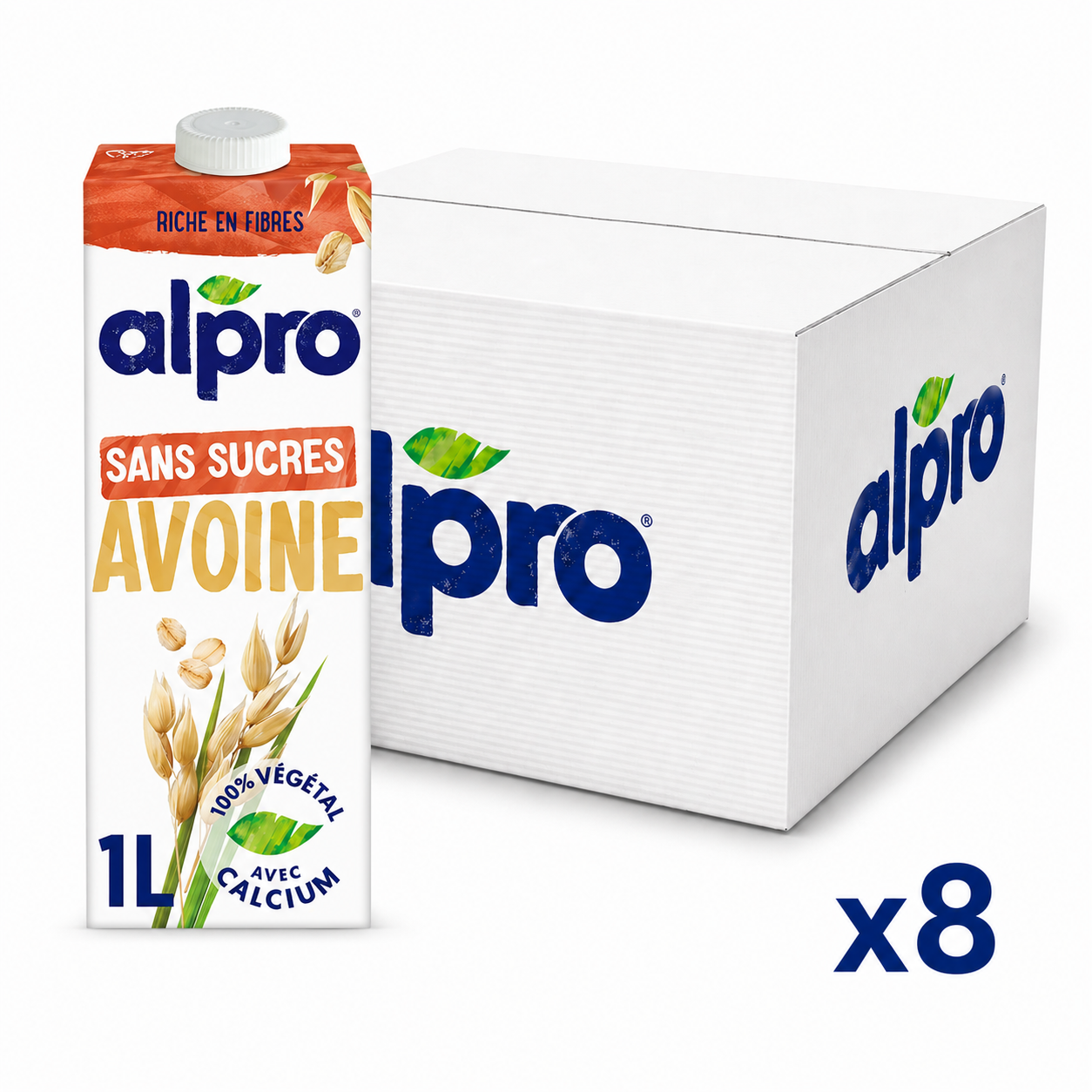 Boisson Végétale Avoine Sans Sucres ALPRO 1L