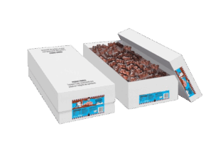 Oursons à la guimauve enrobés de chocolat Cémoi 11,5g – Boîte présentoir 2,5kg (217 pièces)