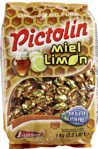 PICTOLIN Bonbons au miel saveur citron – Sachet 1kg
