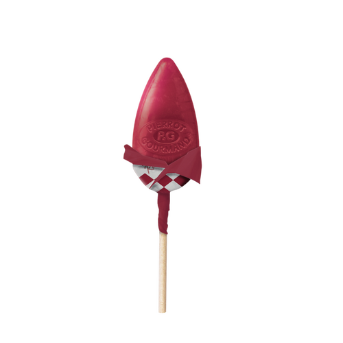 Sucette Pierrot Gourmand saveur framboise emballée