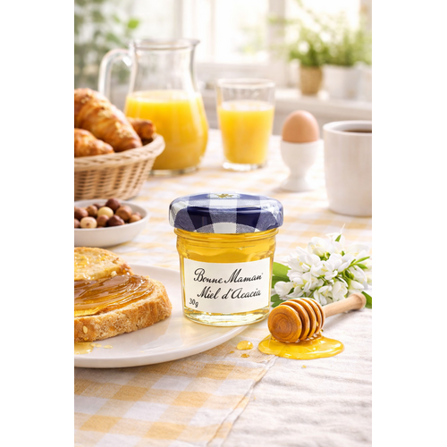 Petit déjeuner gourmand et miel d'acacia