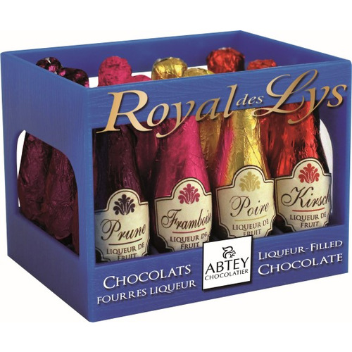 Casier de 9 bouteilles liqueurs Royal de Lys Abtey 81g