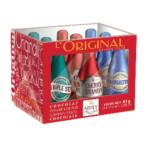 Casier de 9 bouteilles liqueurs, l'Original ABTEY 81g
