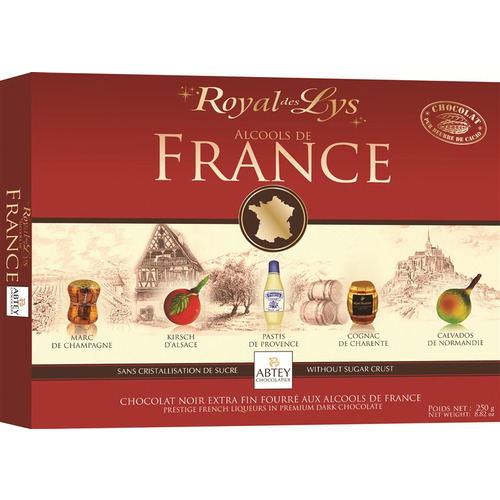 Abtey Chocolat fourré à la liqueur Royal des Lys boîte 250 g