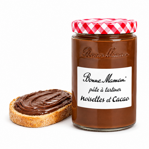 Pâte à Tartiner Bonne Maman 725g – Noisette et Cacao – Grand Format