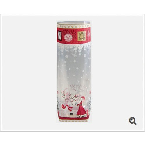 Sachets fond carton Réveillon Noël 170 x 320 mm – boîte de 100