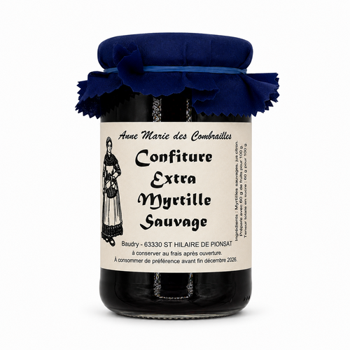 Confiture Myrtille Sauvage Extra 370gr