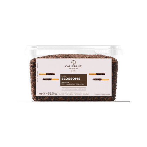Micro copeaux de chocolat noir Blossoms 1 kg Callebaut