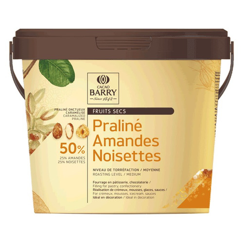 Praline Caramelise Noisette 50% 1kg Cacao Barry
