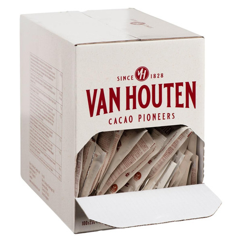 100 Dosettes 23g Van Houten cacao en poudre 2.3kg