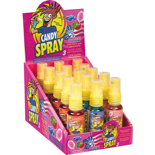 Display de 15 boites Candy Spray rose
