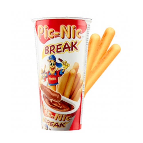 Carton de 24 Pic-Nic Break 50 g – Biscuits à la pâte à tartiner noisette-cacao