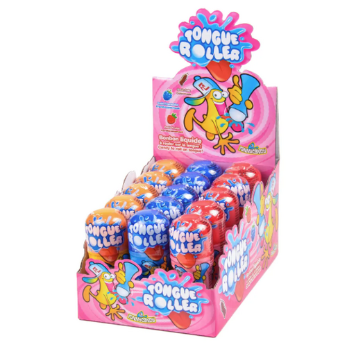 Présentoir de 15 Tongue Roller Bonbons Liquides 40 ml Funny Candy