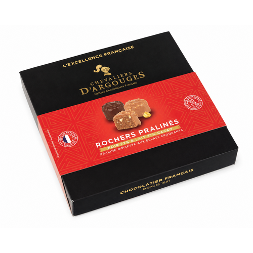 Boîte rochers pralinés 164g Chevalier d'Argouges