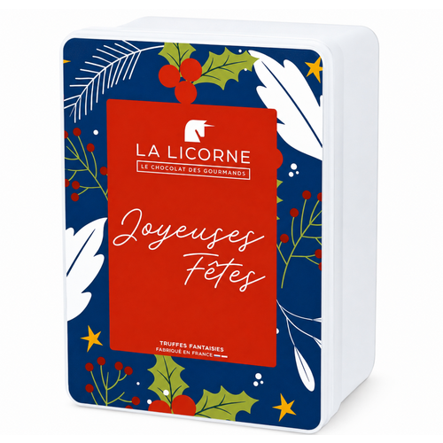 Coffret métal truffes 160g Chevalier d'Argouges