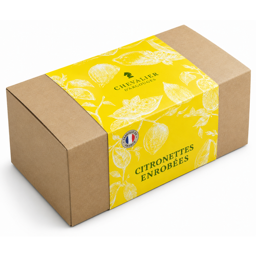 Ballotin citronettes noir 170 g Chevalier d'Argouges