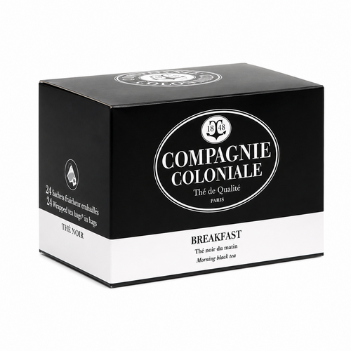 Compagnie & Co - Thé Breakfast - Boîte de 24 sachets suremballés 50 g