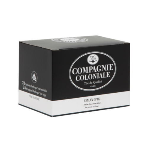 Compagnie & Co - Thé Noir Ceylan OPHG - Boîte de 24 sachets suremballés 50 g
