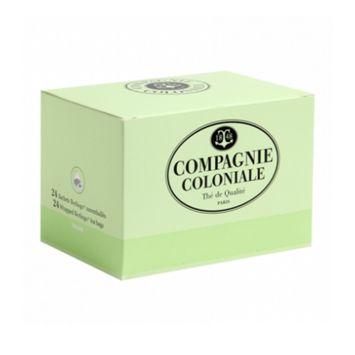 Compagnie & Co - Tisane Verveine Menthe - Boîte de 24 sachets suremballés 50 g