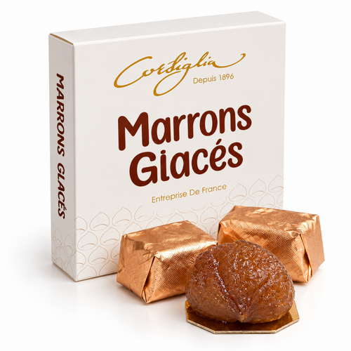 Marrons glacés Corsiglia boîte de 4 pièces