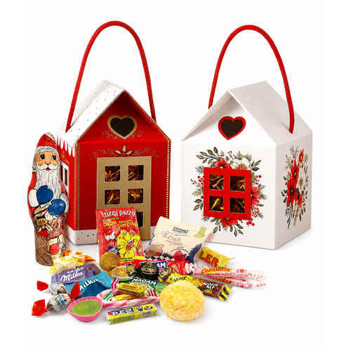 Maison de Noël Garnie