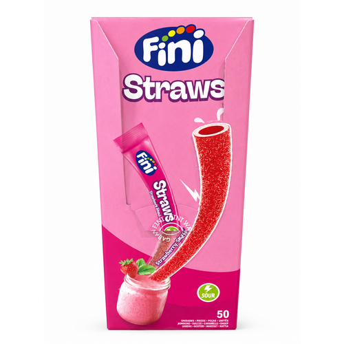 Paille Shooter Fraise FINI – Boîte de 50