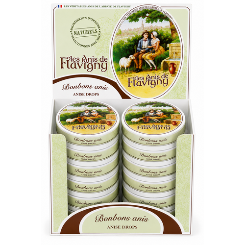12 boîtes ovales Anis de Flavigny goût anis 50 g