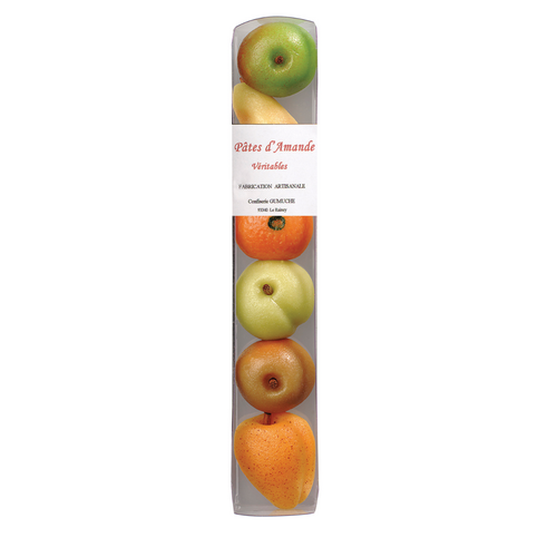 Reglettes Pâte amande Fruits 70gr Gumuche
