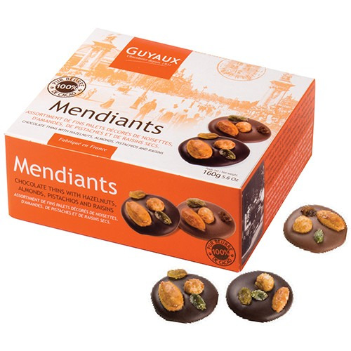 Ballotin de mendiants lait & noir 160gr Guyau
