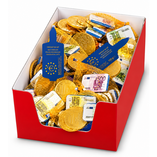 Colis de 30 Filets de Pièces et Billets en Chocolat – 100g par Filet