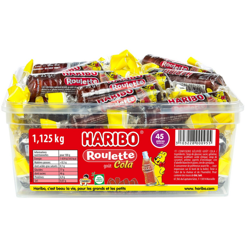 Boîte de 45 Roulette Coca Haribo
