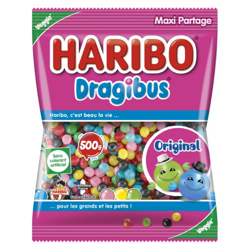 Sac de 500g Dragibus Haribo Veggie