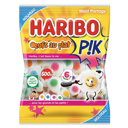 Oeufs Plat Pik Haribo, sachet de 500 g